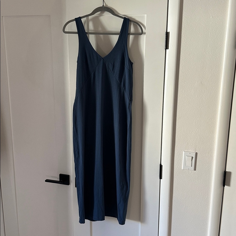Pact Deep Blue Maxi Dress